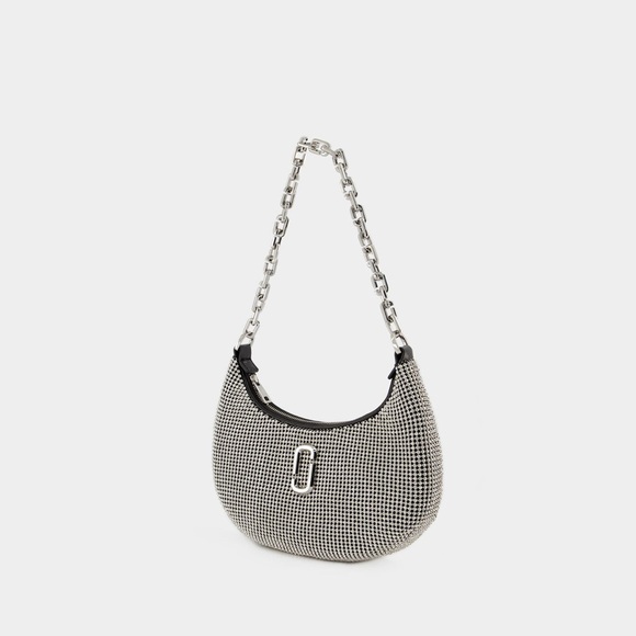 MARC JACOBS The Small Curve Shoulder Bag - Mesh - Silver - Picture 1 of 11